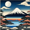 日本の和　浮世絵　日本画　生成AI　著作権フリー　