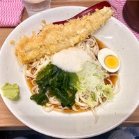 文殊（大山）冷し穴子天とろろうどん