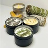 パロサント木使用天然大豆キャンドル 浄化と瞑想に最適な100%天然成分