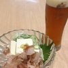 冷奴と生ビール