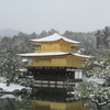 金閣寺　雪景色　