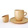 Cara ソーサー　と　Cara ミルクピッチャー (高橋工芸） 木製の食器