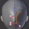 顔のモデリングの超詳細手順 その１ 顔のベース形状を作る！：Blender