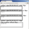 CSS3.0の各種修飾 - outline（光る効果）
