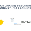 HULFT DataCatalog を使ってkintone のデータの情報（メタデータ）を見える化（カタログ）する