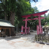 本殿に鬼の面がある、若一王子神社