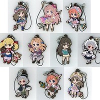 今集合 コウモリアクリルキーホルダー＆ゆらゆらチャーム6個セット 