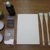 日本画初心者さん　描き方３　背景の塗り方（きれいにフラットに）！