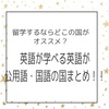 留学するならどこの国がおすすめ？英語が公用語・国語の国まとめ！！