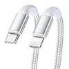 RAVIAD USB C ライトニングケーブル 【0.5M/MFi 認証】 iPhone 充電ケーブル 急速充電 データ転送 高耐久 タイプC ライトニングケーブル PD対応 iPhone 13/13 Pro/13 Pro Max/12/12 Pro/12 Pro Max/12 mini/11 Pro Max/SE/XS/XR/X/8各種対応 Type C Lightningケーブル - シルバー