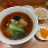 ロジェ（文京区湯島）のラーメンと半餃子