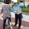 福岡市で自転車運転者の取り締まり開始