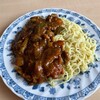 カレー焼きそばとカレーライス