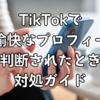 TikTokで「不愉快なプロフィール」と判断されたときの対処ガイド