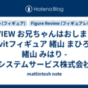 REVIEW お兄ちゃんはおしまい！ Vivitフィギュア 緒山 まひろ・緒山 みはり - システムサービス株式会社