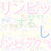 　Twitterキーワード[オリンピック]　07/07_18:05から60分のつぶやき雲