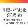 幸せになるために！目標の行動化！～家族編～