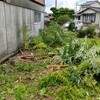 枝を落とし、幹も根元まで切り、枝木を