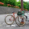 待ち合わせ場所の中禅寺湖畔の駐車場