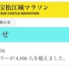 松江城マラソン  あと500人で・・・