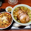 麺飯甜 仙台駅構内店　チャーシューメン+麻婆丼