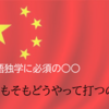 中国語独学に必須の〇〇　～そもそも中国語ってどうやって打つの？～