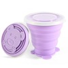 Portable collapsible silicone cups