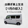 【1月の収入】車でフードデリバリー1カ月やってみた結果