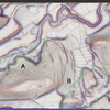CS立体図で見る小手野沢砂金採掘跡