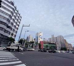 ★南森町の交差点