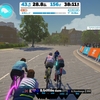 Zwift JZMRレース リッチモンド逆回りからのクリテ6周