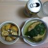 なんちゃってお茶漬けと鶏挽肉の油揚げ巻