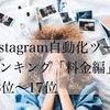 Instagram自動ツールランキング「料金編」13位〜17位