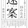 『速案　誰よりも速くアイデアを生む15の公式』感想　アイデアに公式ってどういうこと？