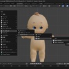 【Blender】キューピーちゃんをモデリング