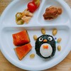 ～ペンギンおにぎりキャラ飯～幼稚園年少と1歳0ヶ月の夏休みご飯