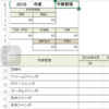 家計簿 改め 予算管理帳をExcelで作成してみた
