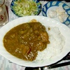 夕食　カレーライス