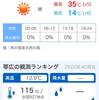 35度は流石に暑いです