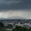 皿倉山　雨のカーテン