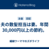 夫の散髪担当は妻。年間30,000円以上の節約。