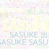 　Twitterキーワード[SASUKE]　11/20_09:00から60分のつぶやき雲