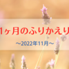 2022年11月のふりかえり〜誕生日とW七五三とセラミューフェスと〜