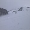 白馬岩岳 2月9日滑走レポート：新雪20㎝、非圧雪エリアは凸凹の上に積もった新雪、底付きし滑りにくいコンデション