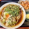 【2/15朝限定営業】立ち食いそば いわい〔讃岐うどん いわい〕（十条）春菊天そば＋ゲソ天＋おろしショウガ