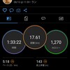 8月13日。夜勤明けに17.6kmJOG。