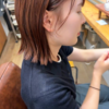 ブリーチなしで楽しむ艶髪オレンジブラウン｜水素カラー×エスタブリッシュトリートメント