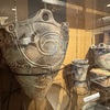 田沢湖駅の２階にある秋田県の縄文時代の遺跡展示を見学する