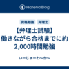 【弁理士試験】働きながら合格までに約2,000時間勉強