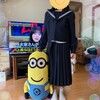 娘が制服試着、また病院に戻りました